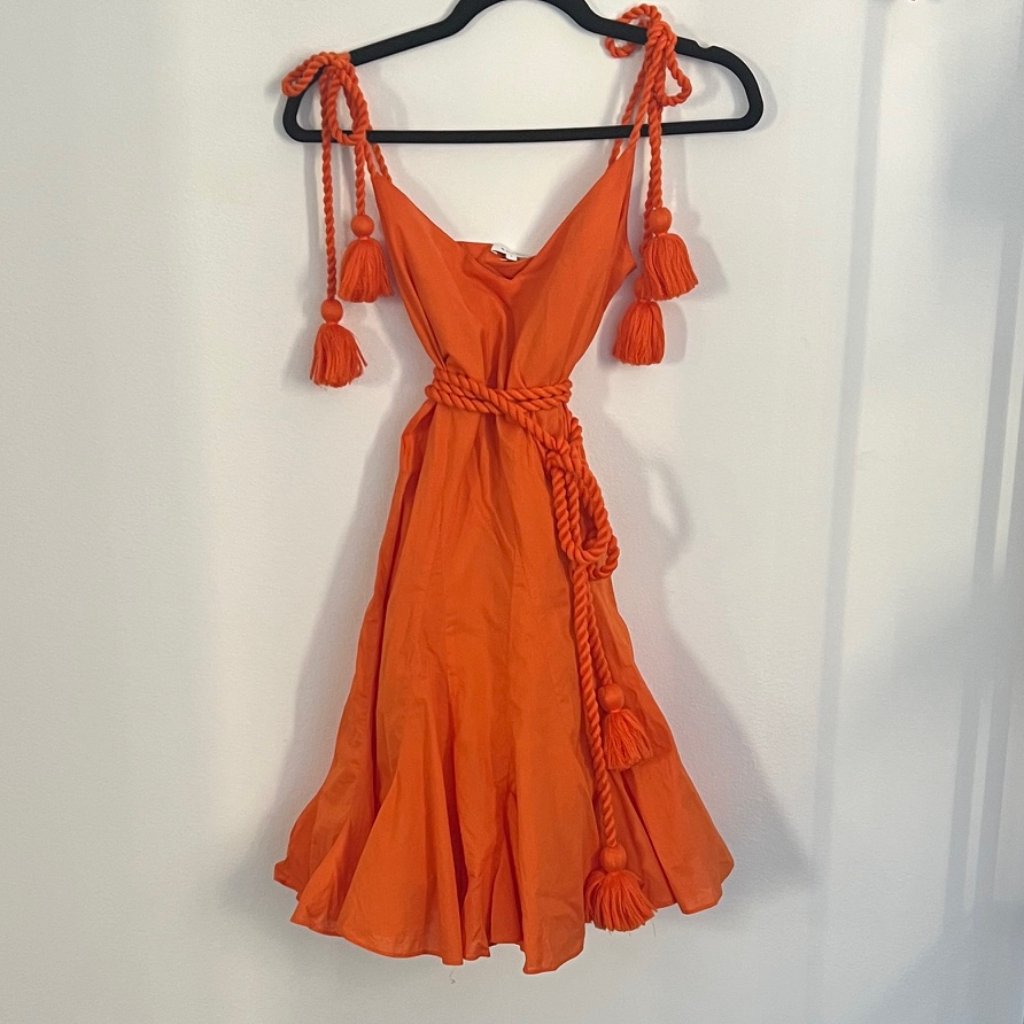 Rhode Casey Cotton Tassel Dress